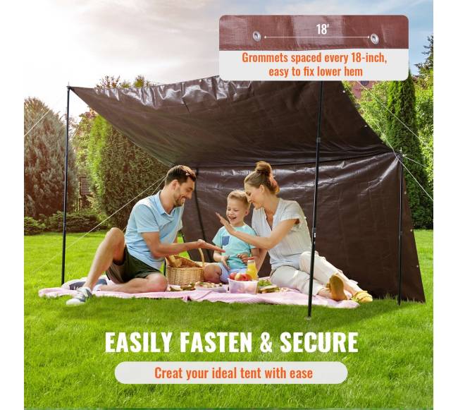 Polietileno brezentas 366x1220 cm rudas4