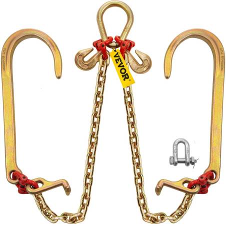v tipo grandinė 8 mm, 0,6 m, 4,2 t0