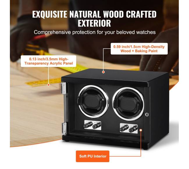 Automatinių laikrodžių laikrodis su dviem Mabuchi motorais5