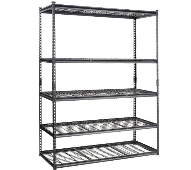 5 aukštų reguliuojama metalinė lentyna garažui10