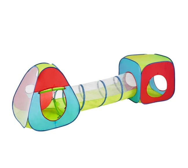 Vaikiška 3 in 1 žaidimų palapinė su tuneliu0