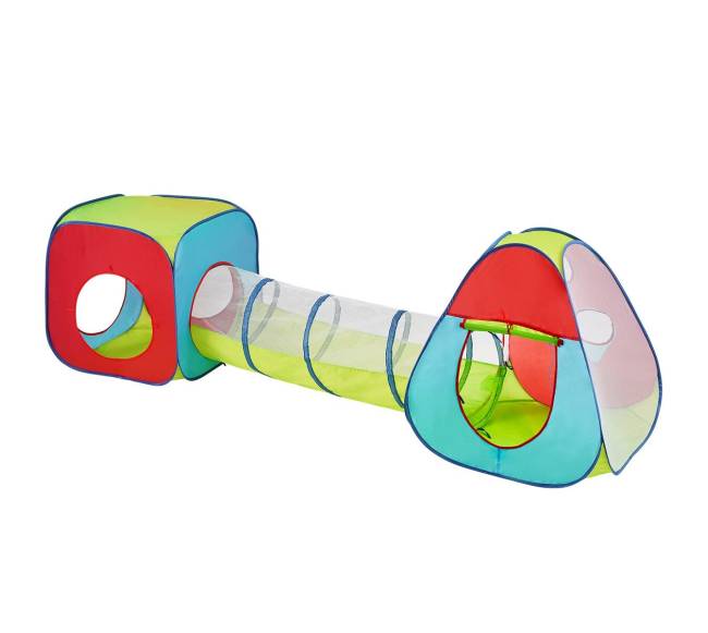 Vaikiška 3 in 1 žaidimų palapinė su tuneliu9