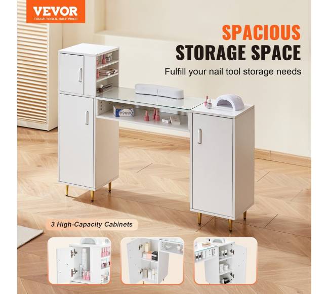 Manikiūro stalas su stikliniu viršumi1