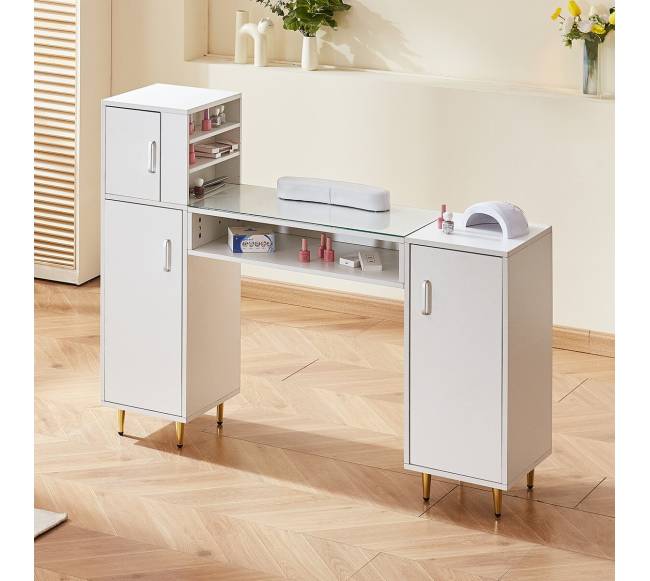 Manikiūro stalas su stikliniu viršumi7