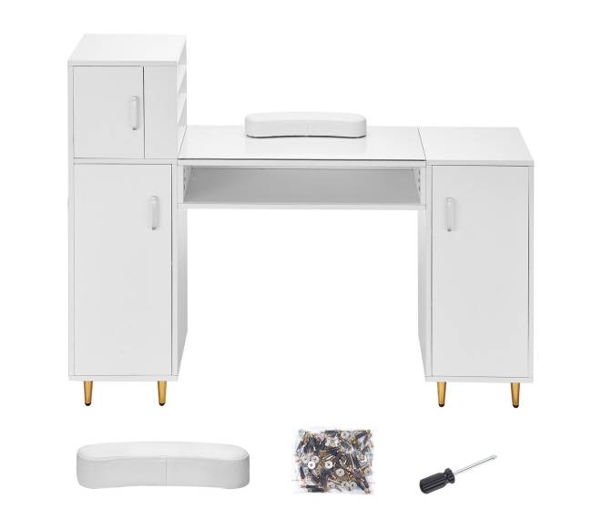 Manikiūro stalas su stikliniu viršumi8