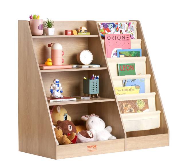 Vaikų medinė knygų lentyna, 4 pakopų8
