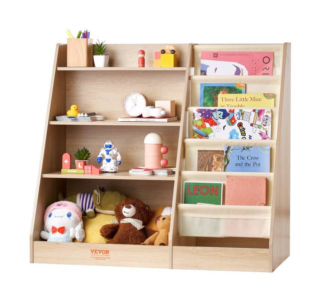 Vaikų medinė knygų lentyna, 4 pakopų10