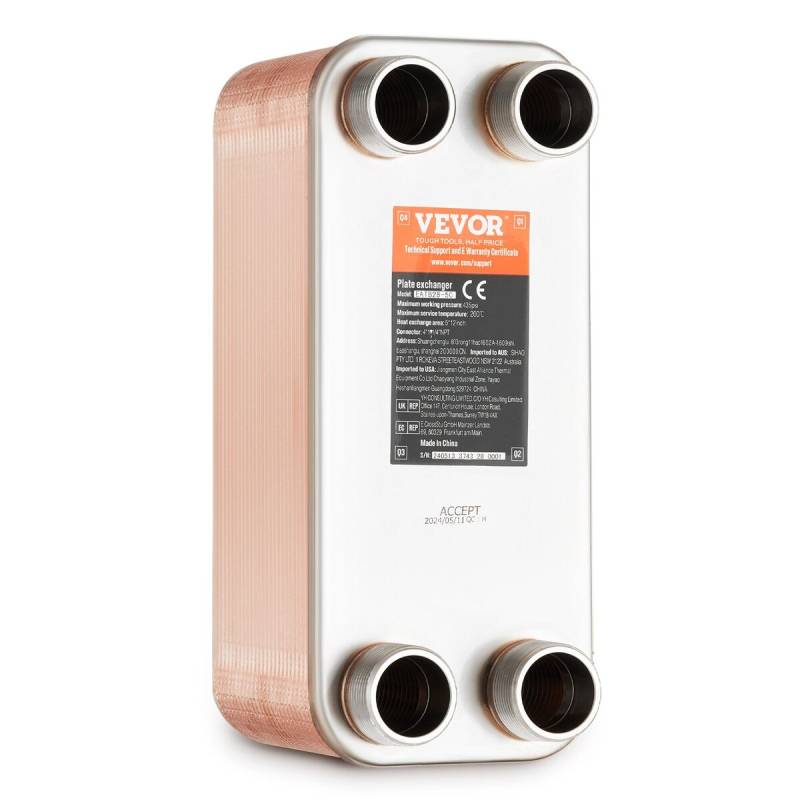 50 plokščių šilumokaitis su 4 MNPT0