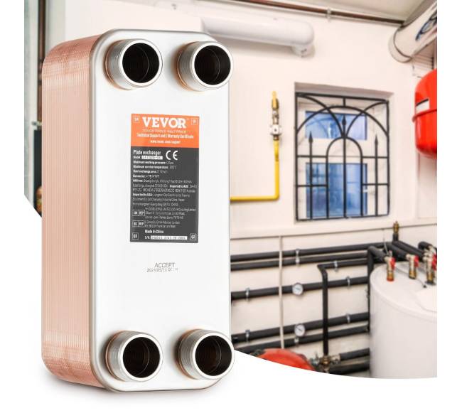 50 plokščių šilumokaitis su 4 MNPT7