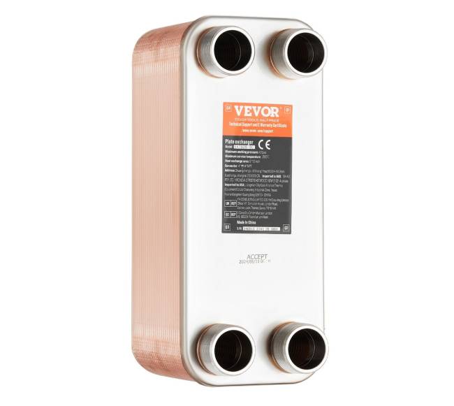 50 plokščių šilumokaitis su 4 MNPT9