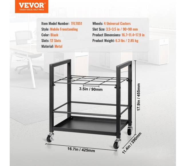 Planų laikymo stovas su 12 skyrių6