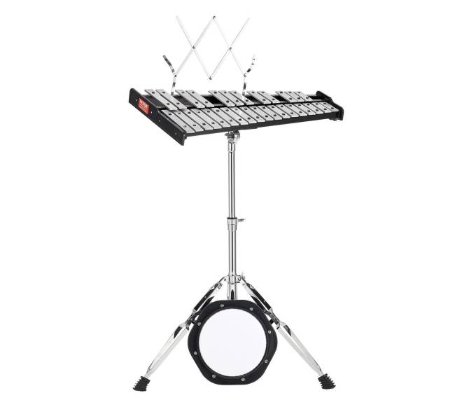 30 natų glokenspielis su lazdelėmis ir stovu0