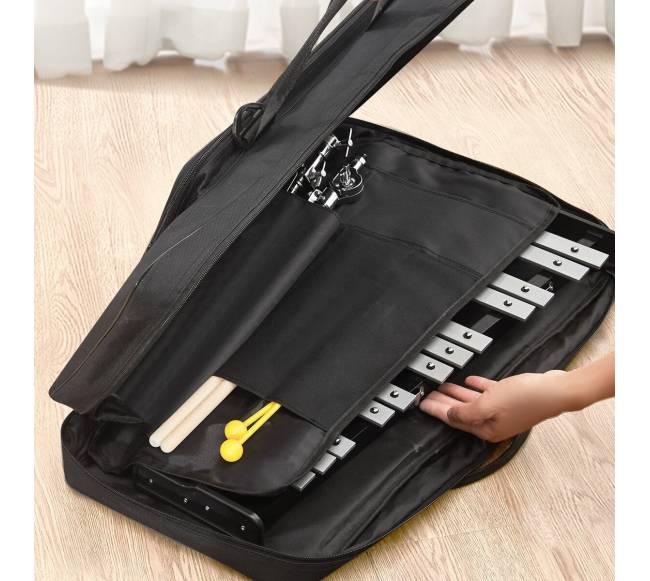 30 natų glokenspielis su lazdelėmis ir stovu7