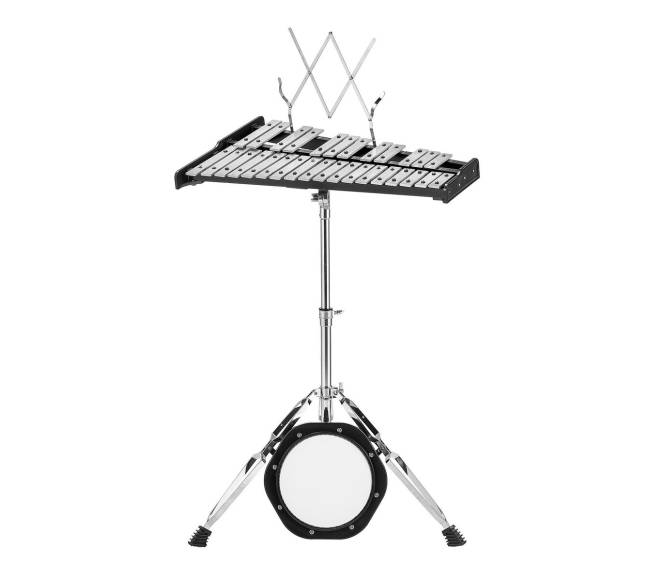 30 natų glokenspielis su lazdelėmis ir stovu10