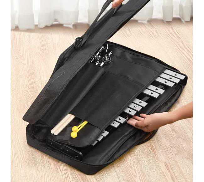 32 natų metalofonas su lazdelėmis ir stovu7