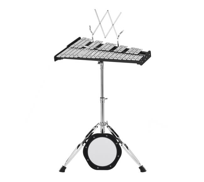 32 natų metalofonas su lazdelėmis ir stovu10