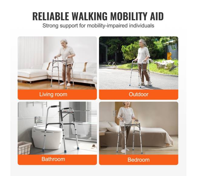 Sulankstomas aliuminio vaikštynės su reguliuojamu aukščiu5