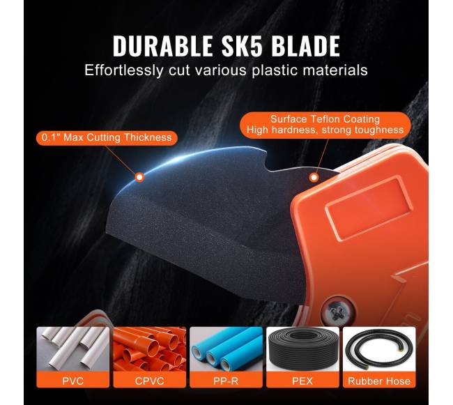 pvc vamzdžių pjovimo įrankis 0-63 mm2