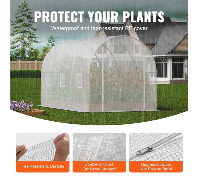 Erdvus tunelinis šiltnamis 292x196x190 cm2