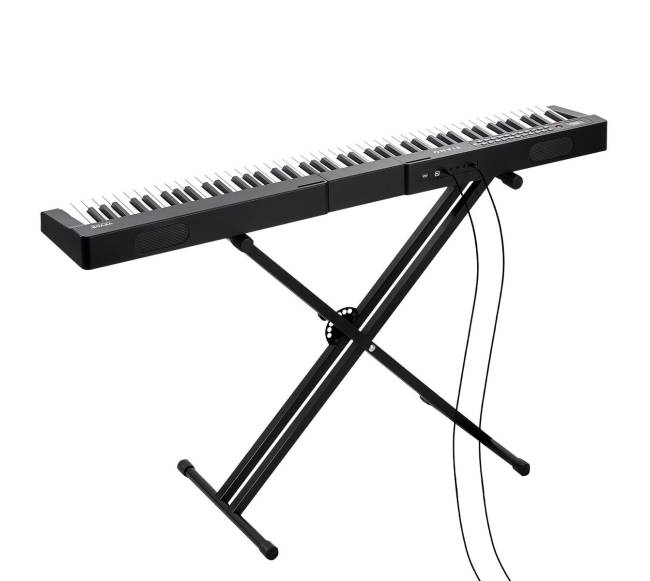 88 klavišų skaitmeninis pianinas su stovu10