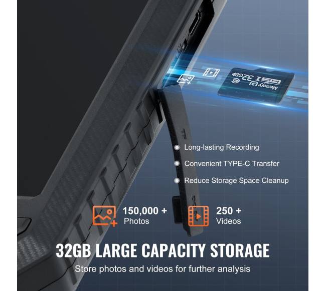 Endoskopinė kamera su šviesomis ir 5 colių ekranu4