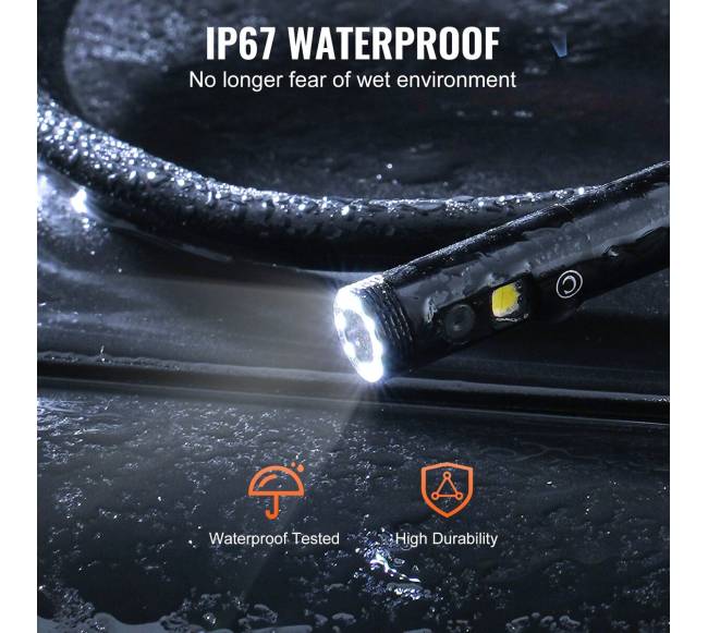 Endoskopinė kamera su šviesomis, dviguba objektyvo boroskopo kamera5