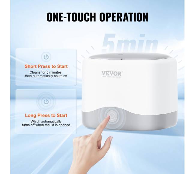 Ultragarsinis dantų protezų valiklis su UV4