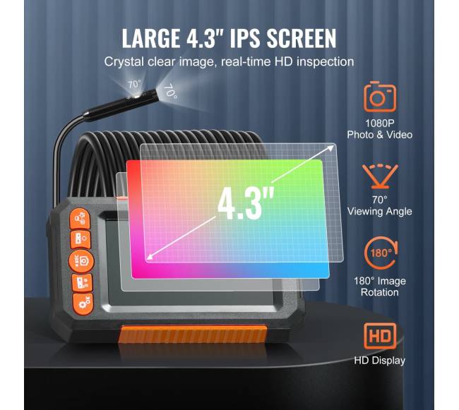 Endoskopinė kamera su žibintais ir dviem objektyvais2