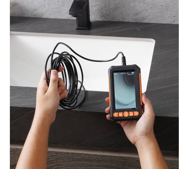 Endoskopinė kamera su žibintais ir dviem objektyvais7