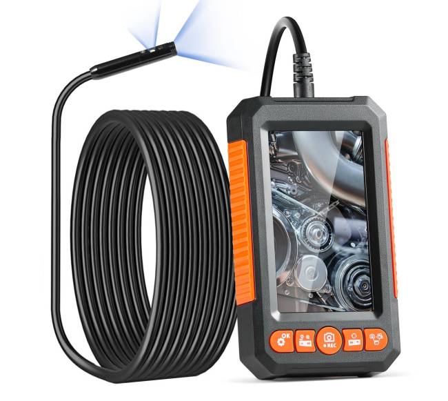 Endoskopinė kamera su žibintais ir dviem objektyvais9