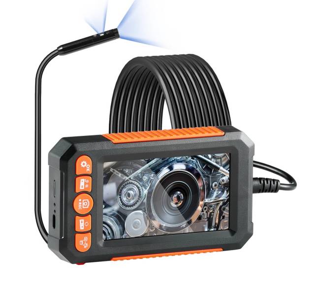 Endoskopinė kamera su žibintais ir dviem objektyvais10