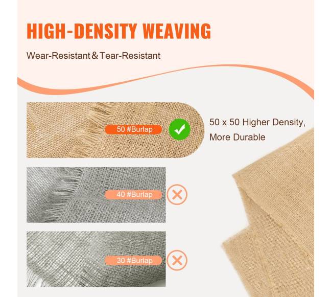 Džiuto audinio ritinys 90 cm x 45.7 m2