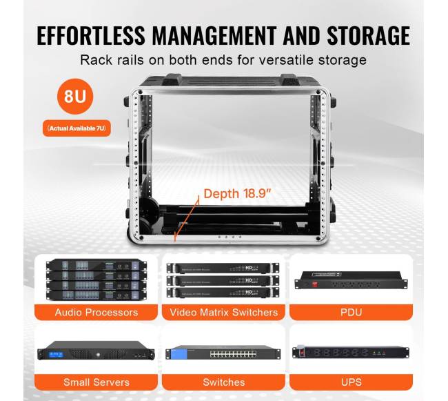 8U serverių stovas, 48 cm gylio5