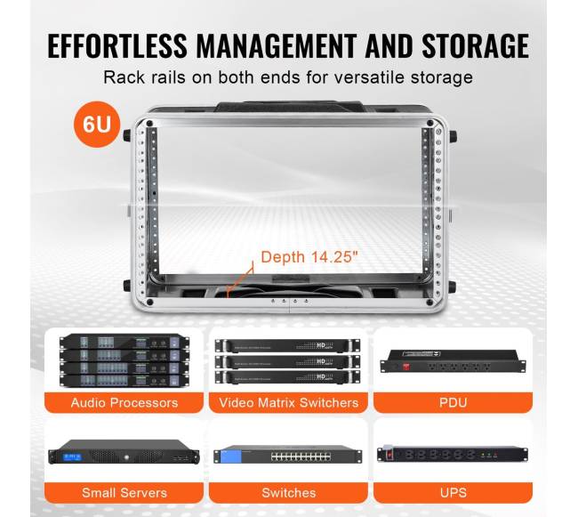 6U serverio stovas su ABS korpusu5