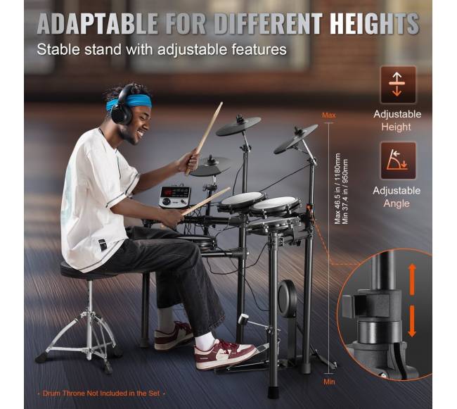 Elektroninis būgnų rinkinys 480 garsų5