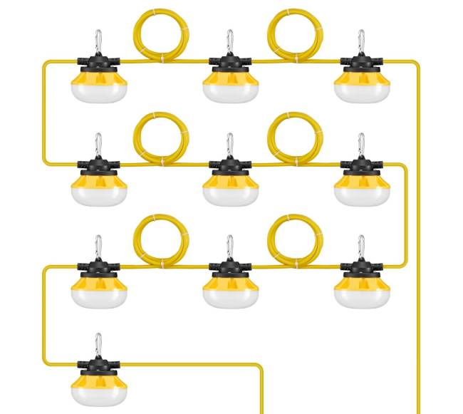 30 m ilgio statybinės šviesos 100W jungtys0