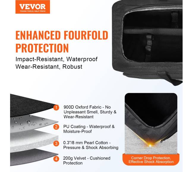 Teleskopo dėklas 770 mm su apsauga1