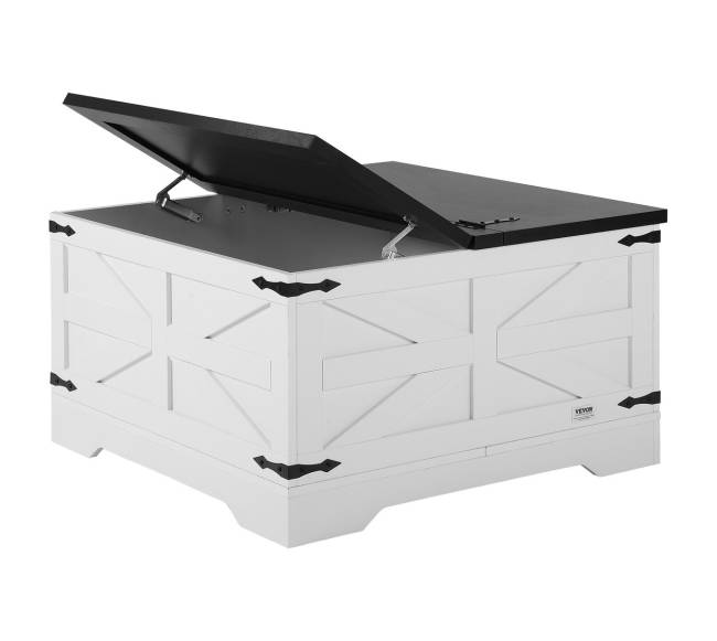 31,5 cm kaimiško stiliaus kavos staliukas su saugykla8