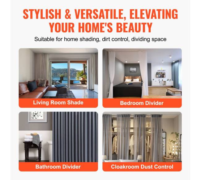 Lubų užuolaidų bėgių komplektas 5.4 m5