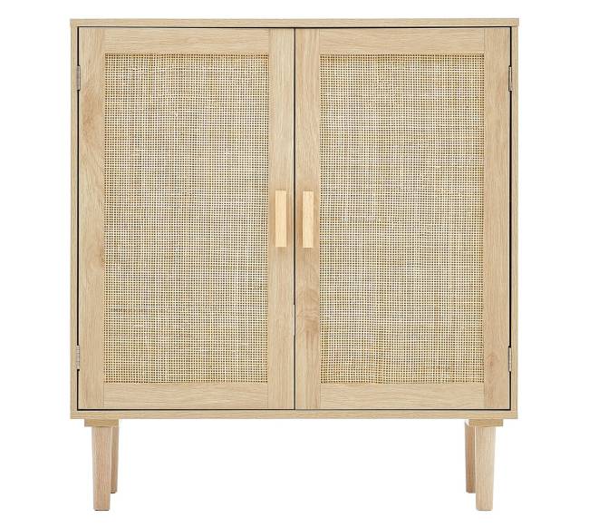 Natūrali pintų baldų spintelė su durimis9