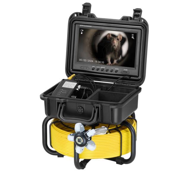 Nuotekų kamera su 9" ekranu ir 30m kabeliu8