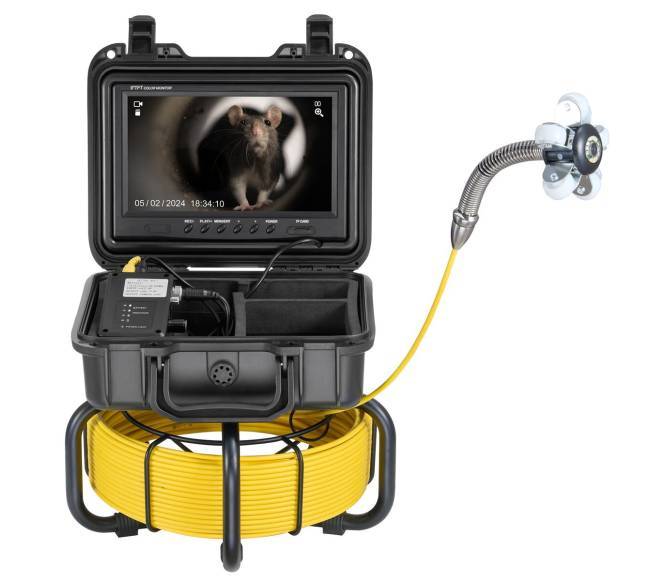 Nuotekų kamera su 9" ekranu ir 30m kabeliu9