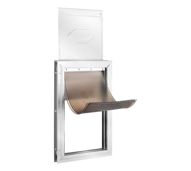 Mažas magnetinis aliuminio naminiams gyvūnams skirtas durų dangtis0