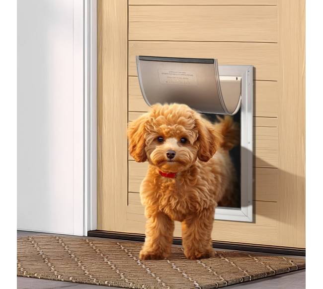 Mažas magnetinis aliuminio naminiams gyvūnams skirtas durų dangtis7