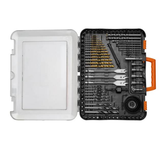 Grąžtų rinkinys 100 dalių su dėklu9