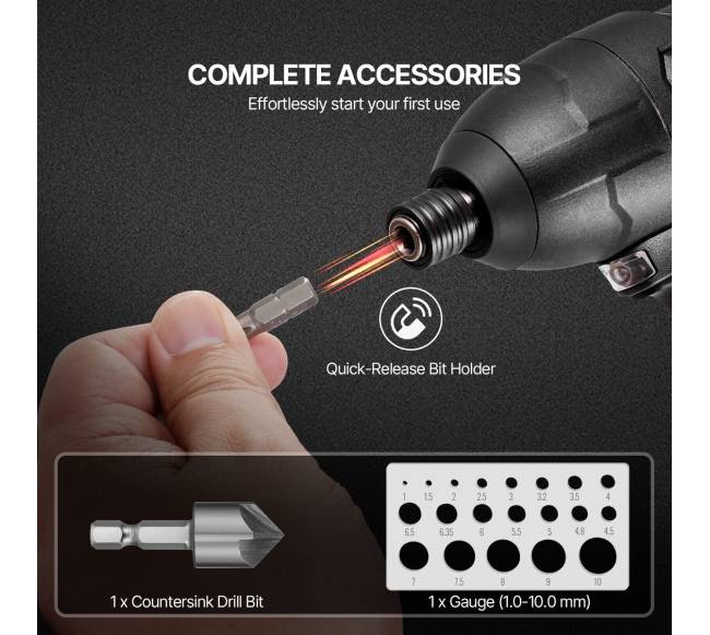 Grąžtų rinkinys su atsuktuvu ir dėklu5