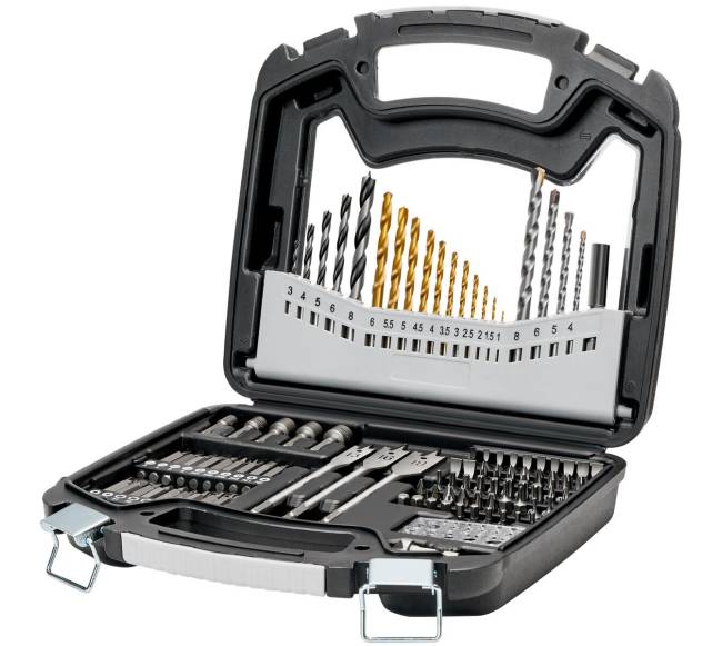 Grąžtų rinkinys su atsuktuvu ir dėklu10