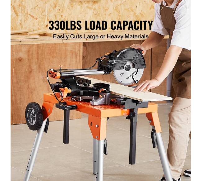 pjūklų stovas su stalu ir ratukais5