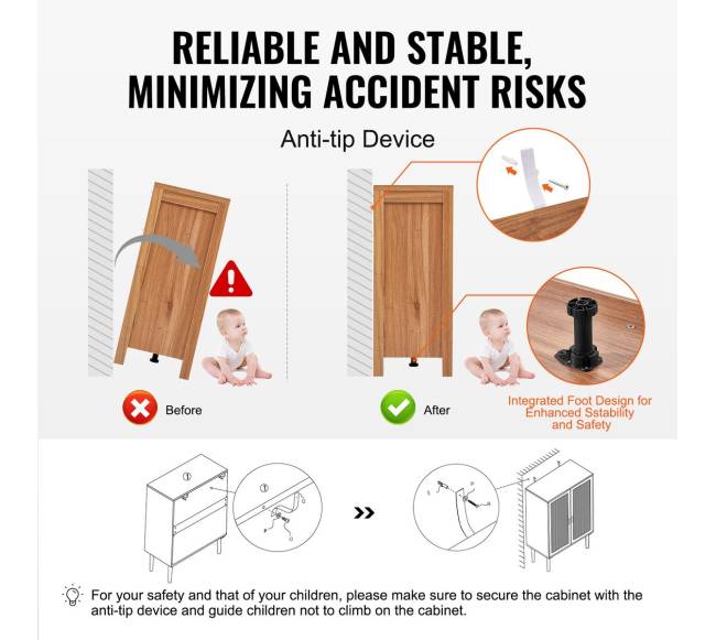 Natūrali tris rinkinys pintinė spintelė su durelėmis4