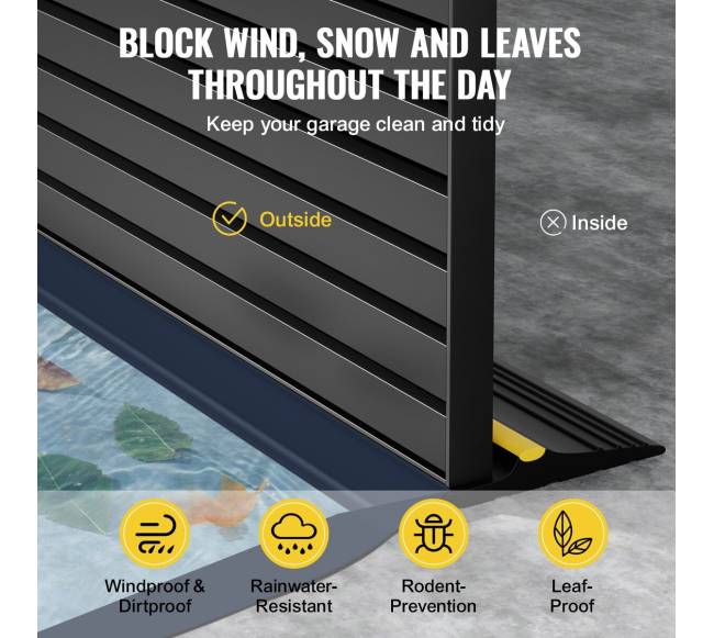 Garažo vartų slenksčio sandariklis 6 m3